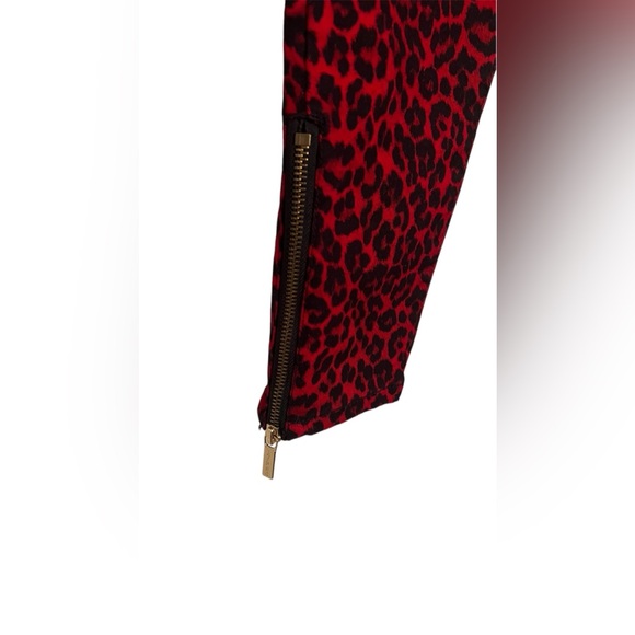 Micheal Kors Cheetah Print Skinny Jeans-Red - Picture 4 of 12